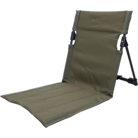 Chaise de plage pliante portable avec dossier - les pique-niques et le camping (1 pièce - vert marine - petite chaise pliante sans pieds - petite (1/5)