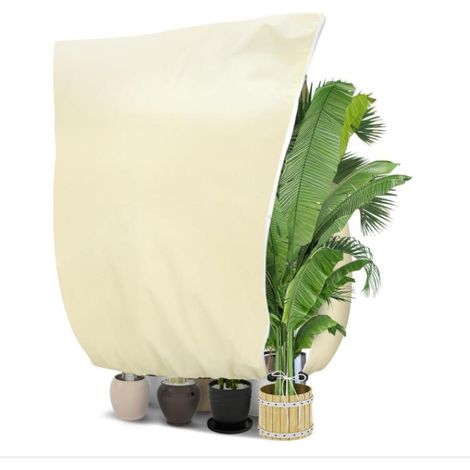(240 x 200cm) Housses de Protection pour Plantes, 80 g/㎡ Sac de Protection pour Plantes avec Fermeture éclair et Cordon de Serrage Protection Contre Le Gel Contre Les la Neige (1/5)
