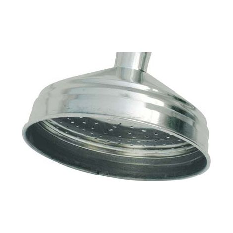 SOFFIONE DOCCIA 1 GETTO - ACCIAIO INOX 1/2F MM 100- 5 pezzi