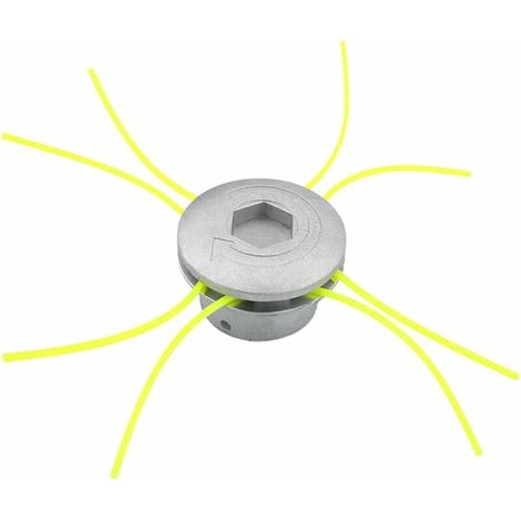 Tête de coupe-herbe en aluminium, accessoire de remplacement pour tondeuse à gazon, jardin et pelouse (1/5)