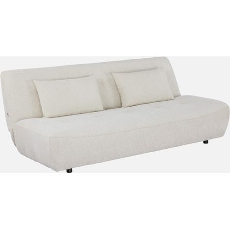 Sofá cama de tela chenilla, 3 plazas (1/5)