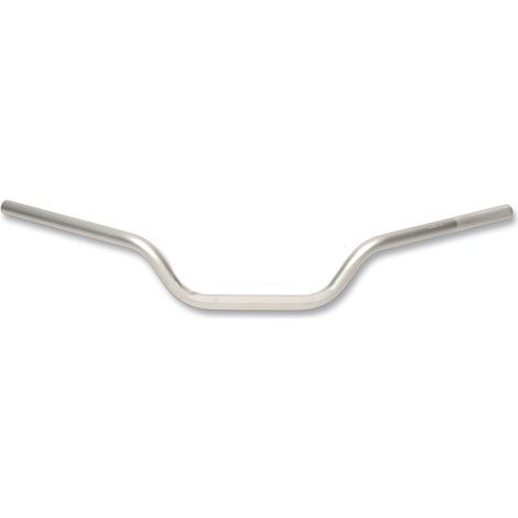 Manillar Renthal Moto de 22 mm, tamaño mediano, color plata, para carretera, aluminio, piezas para motocicletas