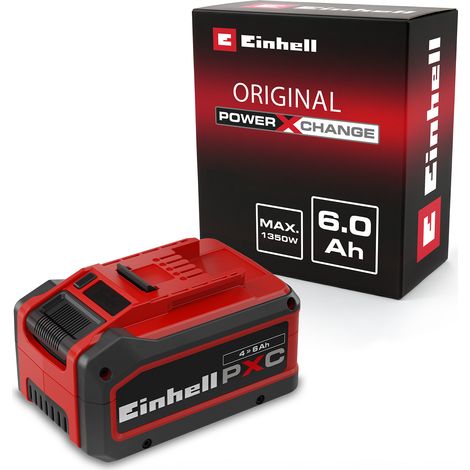 Original Einhell Akku 18 V PXC+ 4-6 Ah MULTI (1350 W, Power X-Change, Li-Ion, Multi-Ah, Plus-Technologie, ABS, LED-Anzeige, ohne Ladegerät) (1/5)