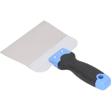 Couteau à mastic en acier inoxydable poli miroir pour l'entretien automobile, avec manche antidérapant en caoutchouc souple de 150 mm (6 pouces). (1/5)