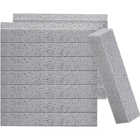 Lot de 14 pierres ponces pour le nettoyage des cuvettes de toilettes, élimination efficace des dépôts de calcaire, utilisables pour le nettoyage des toilettes, baignoires et grilles. (1/5)