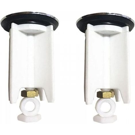 2 bouchons de lavabo Bouchon de lavabo universel 40mm Bouchon de lavabo Bouchon de lavabo de salle de bain Bouchon de vidange réglable en hauteur pour vidange de lavabo et bidet (1/3)