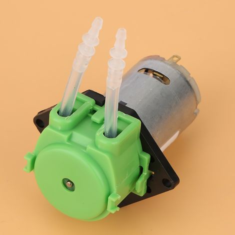 12V Dosierpumpe DIY Peristaltikschlauchkopf für Aquarienlabor-Chemieanalyse (grün 24) (1/5)