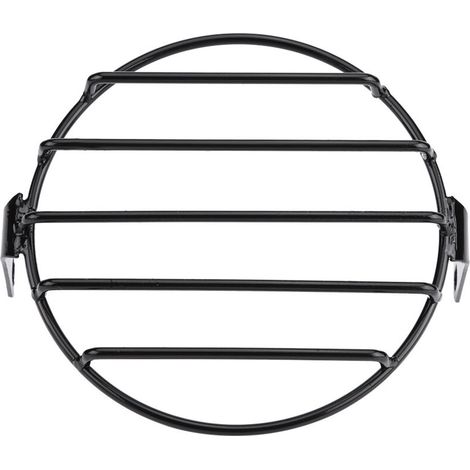 Qiilu 6.5 "support latéral de moto, masque de couverture de gril rond de phare de moto pour Cruiser Chopper Cafe Racer(stripes) (1/5)
