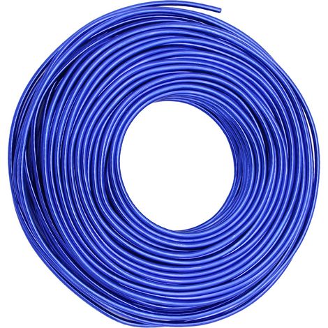 Fil en aluminium flexible pour la fabrication de bijoux, les loisirs créatifs et les projets de bricolage, 0,8 mm (calibre 20) x 30 m, bleu roi (1/5)