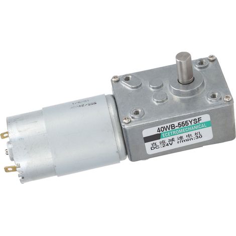 Turbinen-Schneckengetriebemotor, Gleichstrom, hohes Drehmoment, niedrige Drehzahlregelung, 2-Wege-Steuerung, 24 V DC, XD40WB-555YSF, 30 U/min (1/5)