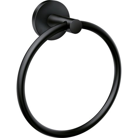 anelli portasciugamani rotondi - portasciugamani per il bagno - portasciugamani in acciaio inox - accessori da bagno a parete - semplice portasciugamani rotondo - m (1/4)