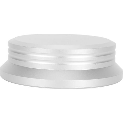 Stabilisateur de disque HiFi en alliage d'aluminium universel, pince de lestage pour platine vinyle, argent