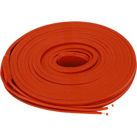Flexibler Heizgürtel (225 W), wasserdichte und isolierende Silikon-Frostschutzhülle für Metall- und Kunststoffrohre, 15 x 3000 mm – Crezuo