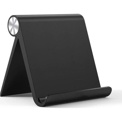 Support tablette Support tablette support téléphone bureau compatible iPad Pro, iPad Air, Galaxy Tab, iPhone 11 10,5 pouces (Noir) (1/5)