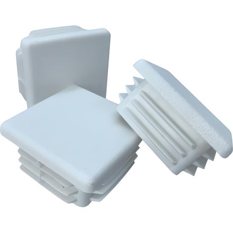Capuchon intérieur pour poteau de toiture profilé 45x45, 20 pièces, blanc (1/5)