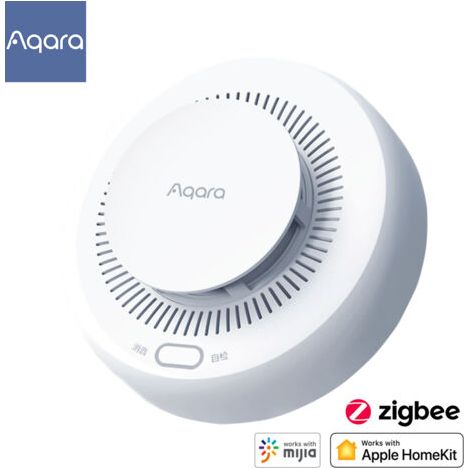 BUNTHAUS Détecteur de Fumée Intelligent Aqara Zigbee, Alarme Incendie avec Surveillance et Alerte Sonore - Contrôle à Distance par APP, Pour Sécurité Maison (1/5)