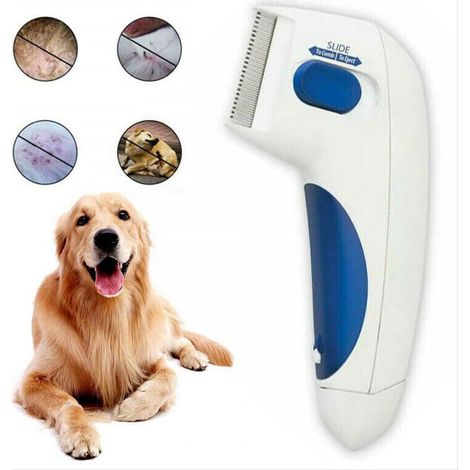 Peigne électrique anti-puces pour animal de compagnie pour chat et chien, peignes de toilettage pour enlever efficacement les puces, peigne de nettoyage des poux, outils de toilettage (1/5)