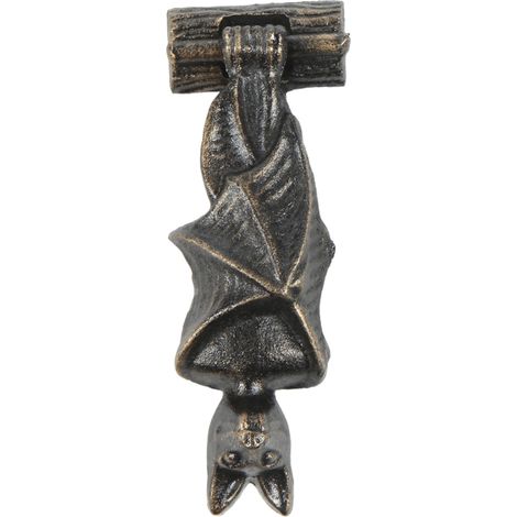 Paire de heurtoirs de porte en fonte en forme de chauve-souris