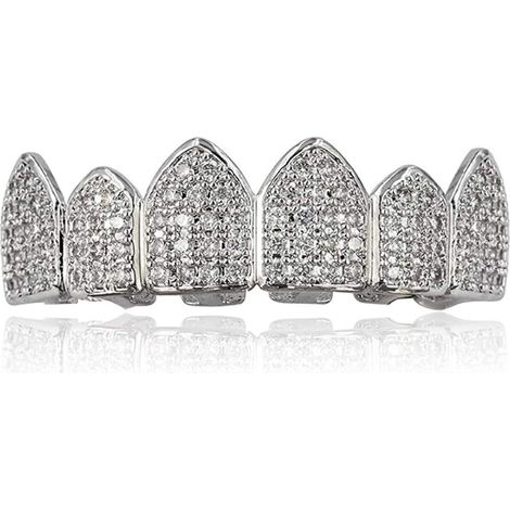 Accessoire Dentaire Décoratif - Zirconia Cubique Serti sur Laiton - Finition Or 18 K - Pour Utilisation Cosmétique - Lot de 1 (1/5)