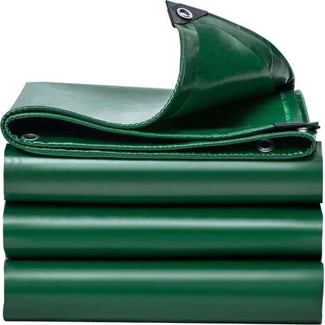 22m Multipurpose Waterproof Protective Tarpaulin with Holes, Tear-Resistant Waterproof - Outdoor Truck Cover, Green Garden Furniture MUMU (1/4)