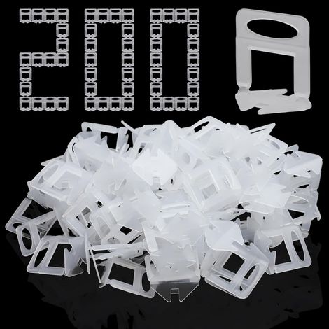 200 Croisillon autonivelant, 3 mm, Pour carreaux 3-15 mm, Nivellement précis, Matériau PP robuste (1/5)