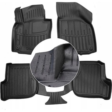 Tapis et essuie-glaces en caoutchouc pour VW Jetta 5 (2005-2010) - Canaux UD (1/5)