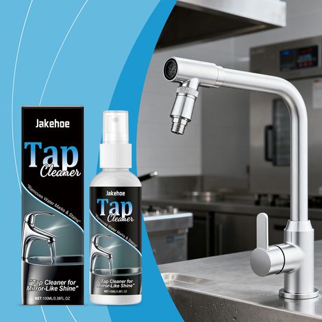 Wasserhahnreiniger für den täglichen Gebrauch, zur Reinigung von Wasserhähnen, Duschköpfen und Haushaltsgeräten aus Edelstahl – 100 ml -- DTEKGAZ (1/5)