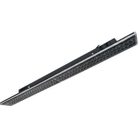 Linéaire LED sur rail monophasé 150cm 35/40/45/50W ajustable noir - Blanc Neutre - SILUMEN (1/7)