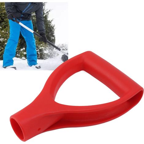 Manche de pelle en plastique rouge, diamètre intérieur de 3,2 cm. (1/5)