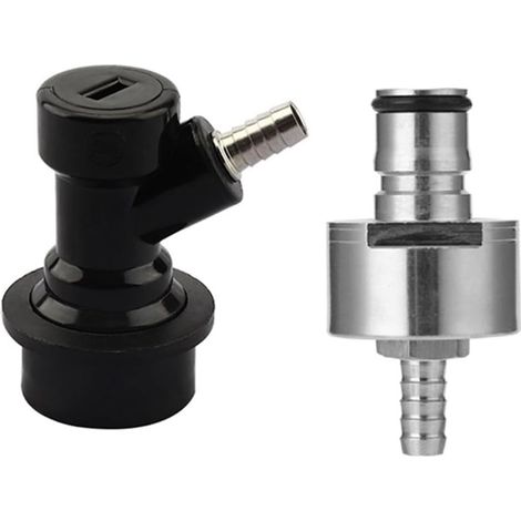 1 Ensemble de Déconnexion de Verrouillage de Balle Cap de Carbonatation en Acier Inoxydable Cap de Carbonatation +Embouchure de 5/16 Pouces de Type de Verrouillage de Balle (1/5)