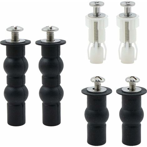 Ensemble de 3 paires de vis d'expansion pour fixation de couvercle de toilette, boulons d'expansion universels, accessoires de vis pour abattant de siège de toilette, RTGPT (1/5)