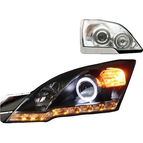 Gruppo ottico anteriore, compatibile con Honda CR-V 2007-11, LED, lente proiettore, faro a LED (1/2)