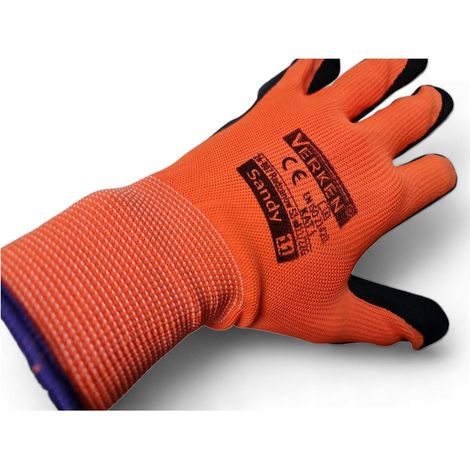 SANDY DICKE SCHUTZHANDSCHUHE LATEXBESCHICHTETES POLYESTER STRENG XXL (11)