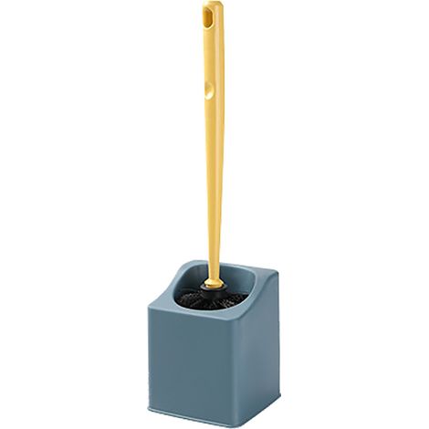 Brosse de toilette à long manche avec support, nettoyage efficace, salle de bain (1/5)