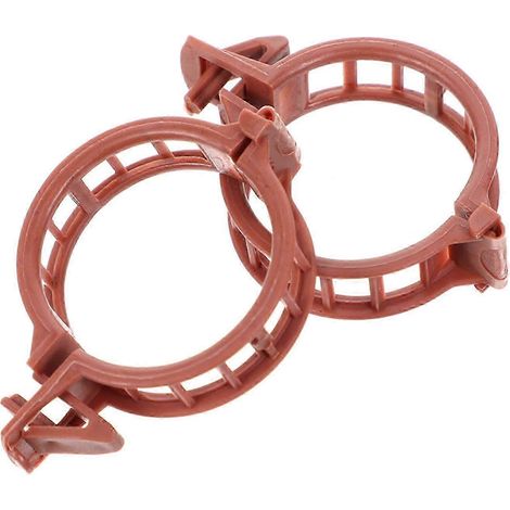 Clips de support pour plants de tomates, compatibles avec les plantes de jardin et de serre, clips de protection de tige en plastique de 3,2 x 0,7 cm, 100 pièces par paquet. (1/5)