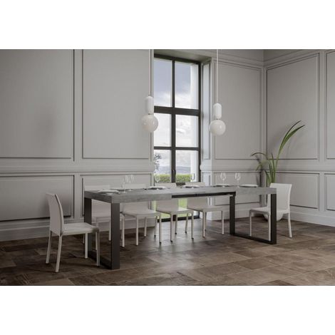 Tavolo allungabile a 284 cm TECNO 90X180 Cemento (1/3)
