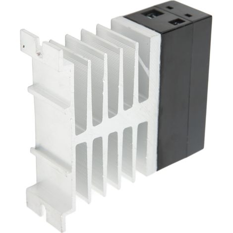 60-A-Halbleiterrelais mit SSR-Modul, Kühlkörper, korrosionsbeständigen Kontakten, 70–280 V AC Eingang, 24–480 V AC Ausgang, robust und zuverlässig (1/5)