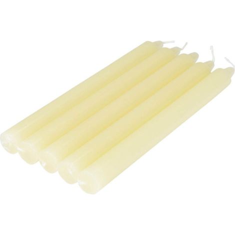 Lot de 5 Bougies Chandelier "Essentiel II" 19cm Ecru (1/2)