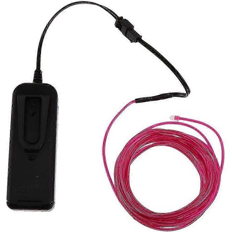 Guirlande lumineuse LED néon luminescente EL de 1 m, rouge-3 Meters-Purple