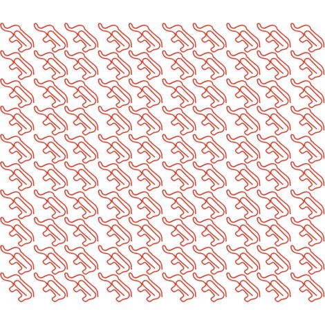 100 Trombones en Papier Forme Mignonne, Antidérapant, Couleur Garantie, Anti-Rouille, Léger et Portable pour Création de Cartes, Rouge (1/5)