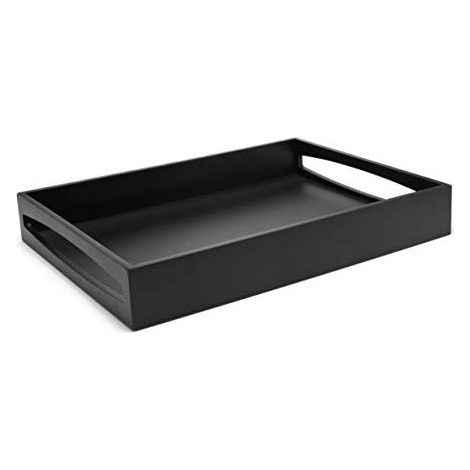 Leopold Vienna Tray Vassoio Nero in Legno 300x400x60mm