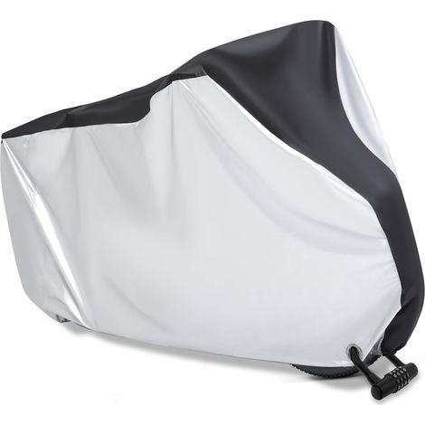 Housses Pour Vélo Housse Velo Exterieur Protection Housse Transport Velo Résistante Aux Uv À La Neige Et Au Vent Avec Troude Verrouillage Antivol Avec Sac De Rangement (1/5)