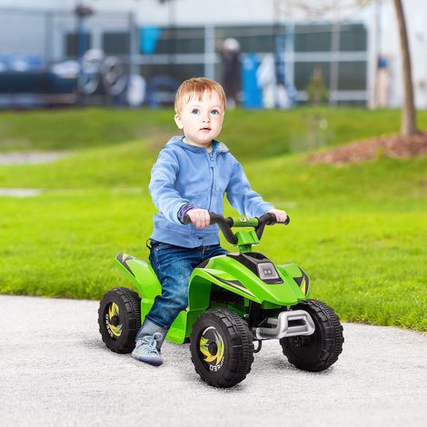 Quad Électrique pour Enfants avec Batterie Rechargeable 6V et Marche Avant et Arrière, 72x40x45.5 cm, Vert (1/5)