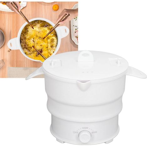 Cuiseur électrique pliable de voyage, fondue électrique, cuiseur à nouilles portable, 1,2 L, norme européenne 220 V (1/5)