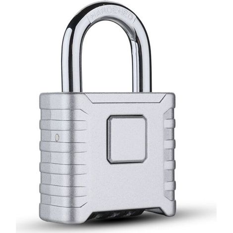 Silver Heavy Duty Combination Padlock Outdoor Mechanical Code Lock for Outdoor Truck Warehouse Door Rainproof