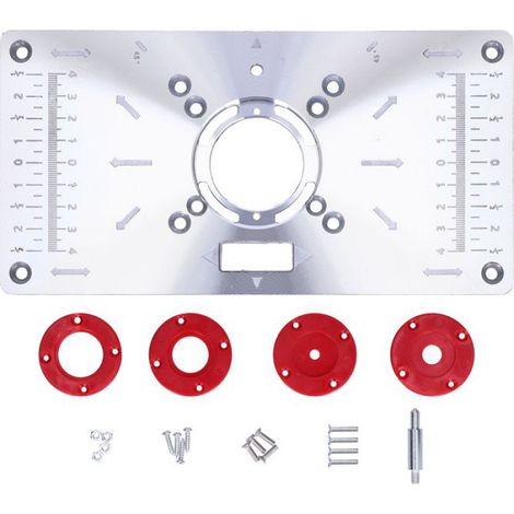 Plaque D Insertion Pour Table De Toupie - 235 X 120 X 8 Mm - Compatible Avec Fraises A Centrer Et Guidage A Roulement - 1 Piece (1/5)