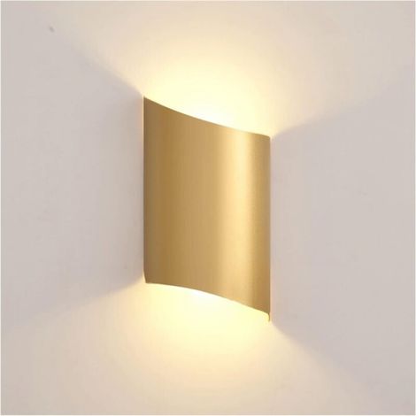 Applique Murale LED Moderne et créative, dorée, Style Post-Moderne, luminaire Luxe for Chambre à Coucher, Salle à Manger, Chevet, Salon, lumière Chaude/Froide(Gold,Warm-Light) (1/4)