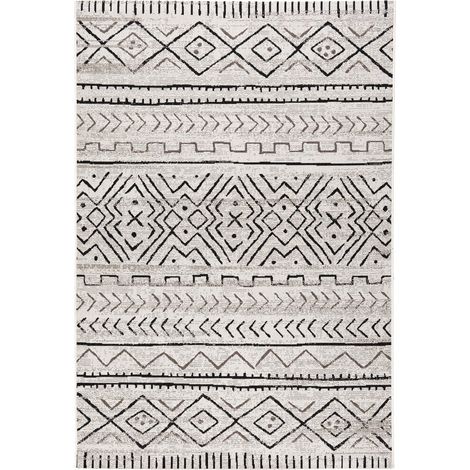 Karat Wohnteppich Aztec Grau 200 x 290 cm