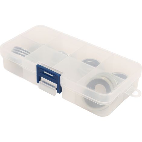 Lot de 30 joints d'étanchéité compresseur clim auto avec boîte rangements transparente universel transportable léger pour voiture (1/5)