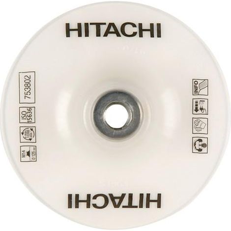 Plateau plastique semi-rigide Ø115 x M14 + écrou HIKOKI 753801